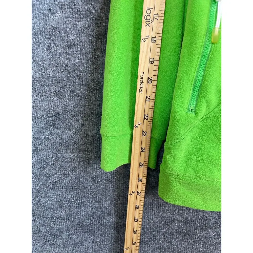 Adidas Fleece Sweater Full Zip Large Lime Green Long‎ Sleeve